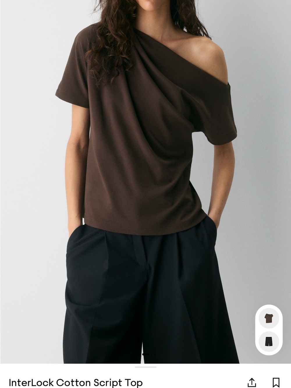 Aritzia NWT off shoulder top sz L